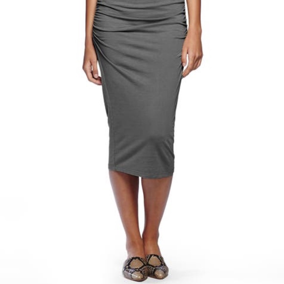 KIT AND ACE Grey Stretch Modal Racerback Ruched Dress M - Picture 2 of 7